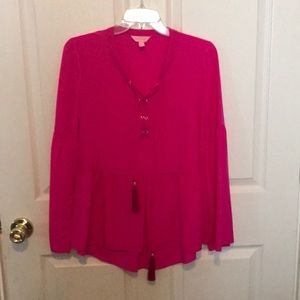 NWOT Lilly Pulitzer long sleeve silk top XS